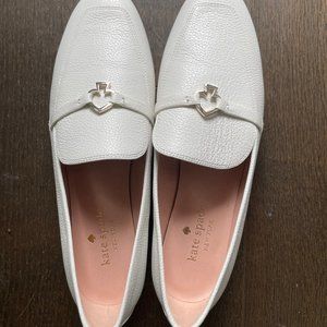 Kate Spade Cape Cod Spade Loafers (White)